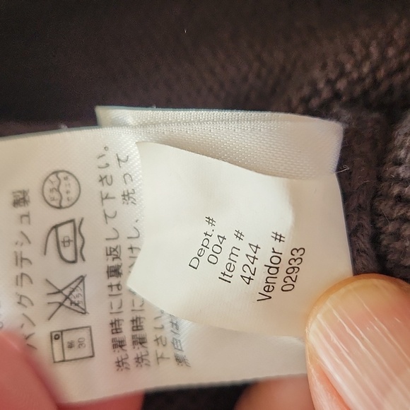 Eddie Bauer 100% combed cotton sweater luxury crew neck grey fisherman core - Picture 15 of 15